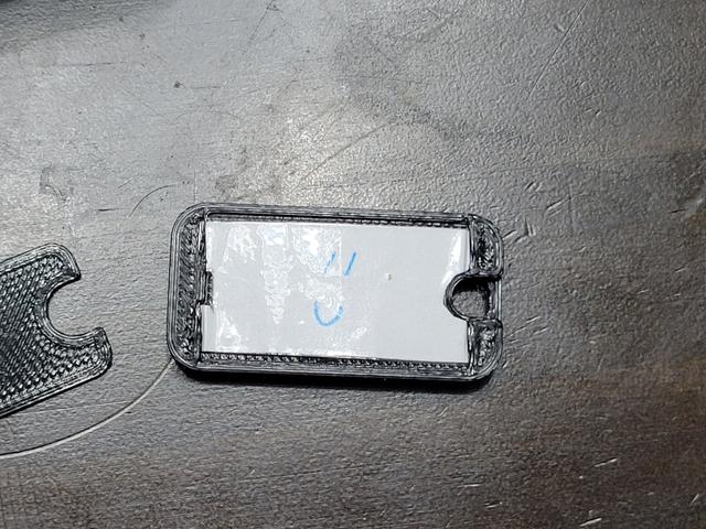 Flat Whistle with Paper Label 3D model thumbnail