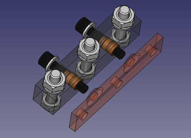 Simple CNC Compression Vise 3D model thumbnail