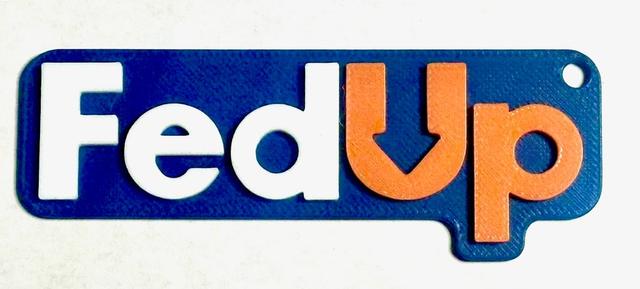 FedUp Keychain 3D model thumbnail
