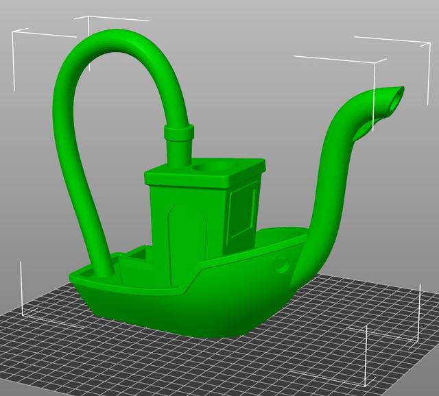 3DBenchy Watering Can 3D model thumbnail