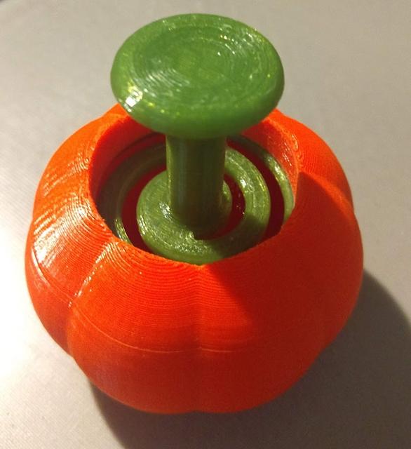 Pumpkin Joystick 3D model thumbnail