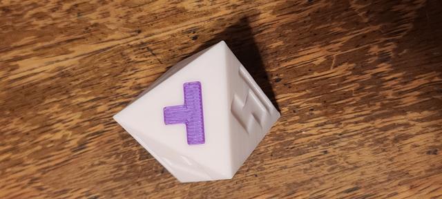 D8 Dice (Tetris, Stoli) 3D model thumbnail