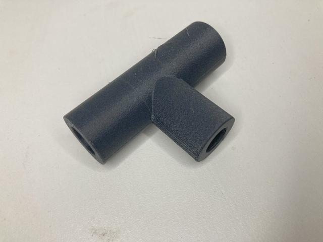 Customizable T-Piece Pipe Connector – Generate Your Own STL (Parametric Model) 3D model thumbnail