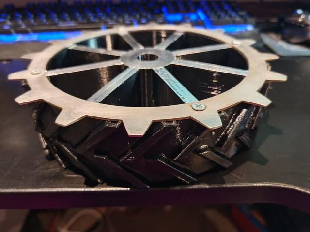 Robot Mower L300 wheels 3D model thumbnail