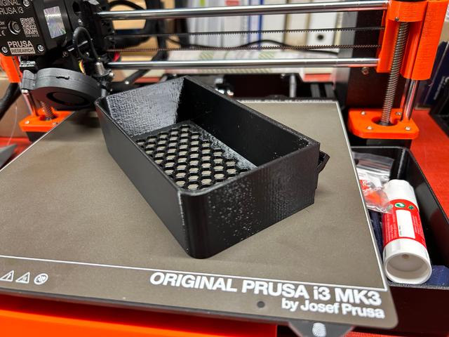 Side boxes with Hexagons 3D model thumbnail