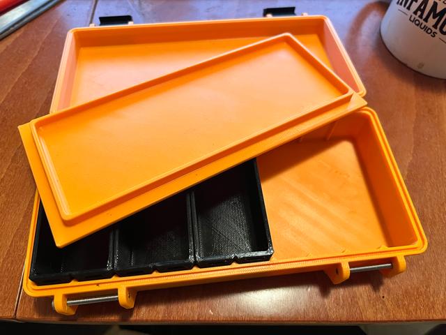 10 slot Inner Lid for parametric rugged box 3D model thumbnail