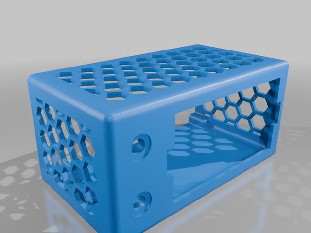 Variable power supply enclosure SK120, ZK-4KX (regular 4mm banana plugs and smaller) 3D model thumbnail