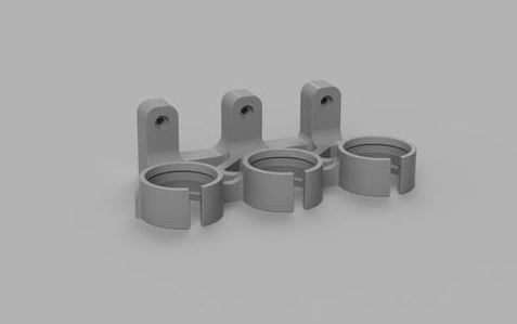 Better Screw Install Clearance Dyson Accessory Wall Bracket 3 tools 3D model thumbnail