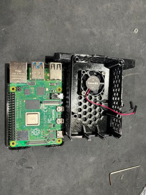 Rpi 4b Case with 30mm fan and camera slot 3D model thumbnail