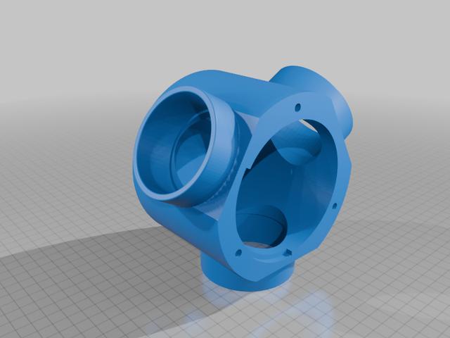 Saugverteilung 63,5mm 3D model thumbnail