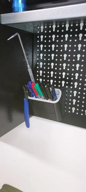 Skadis Pockets / Bins / Tool holder - Mars panel 3D model thumbnail