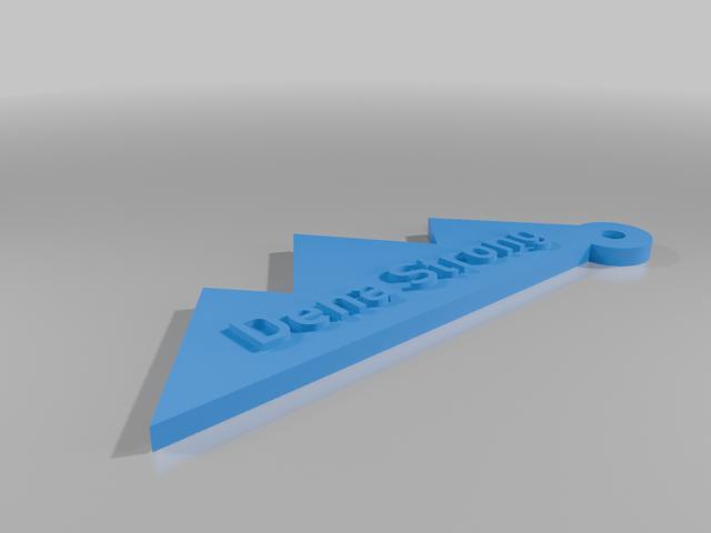 Altadena Strong Keychain  3D model thumbnail