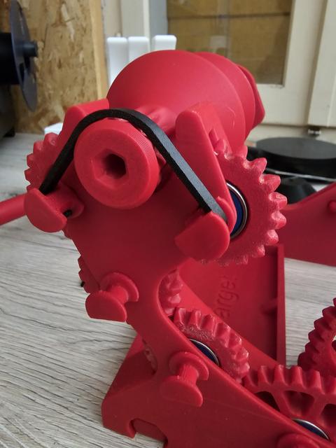 Pastamatic Filament Spool Winder Receiver shaft clip 3D model thumbnail