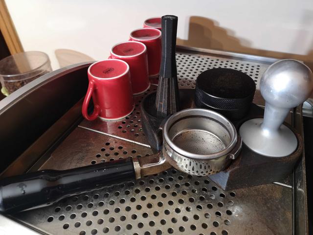 9-prong WDT espresso tamping and levelling stand 58mm (E61) and 54mm (Breville) sizes 3D model thumbnail