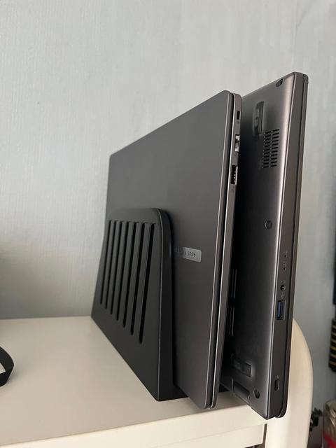 Double laptop stand 3D model thumbnail