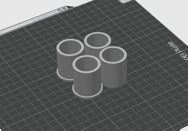 Poprawione tuleje zawieszenia Romet pony, ogar, motorynka 25.6mm 3D model thumbnail