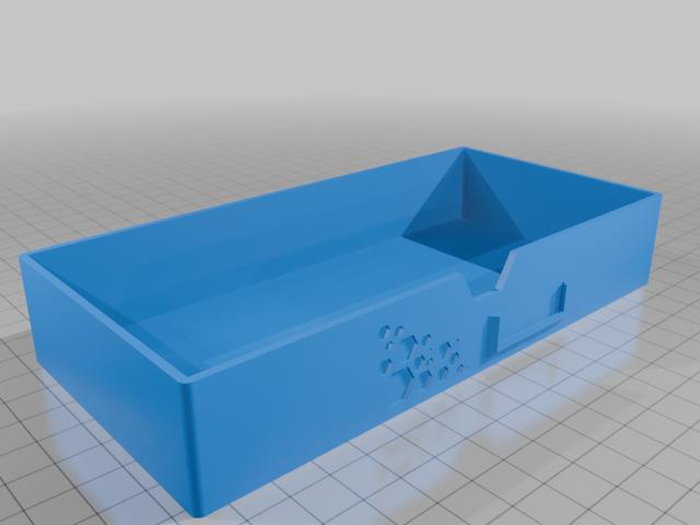 Modular Drawer-Box with hexagonal pattern Remix - 2 times width 3D model thumbnail