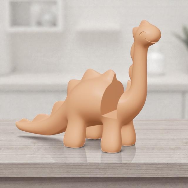 Cute Stylized Dinosaur Toy phone holder 3D model thumbnail