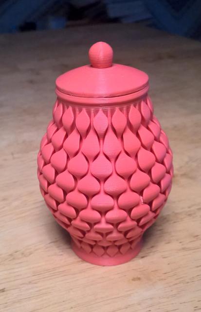 Lid for the *slightly* Overengineered Olpe Vase 3D model thumbnail