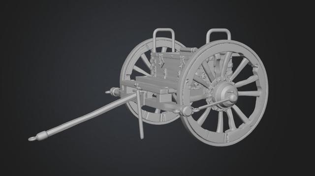 Limber of a Gun-carriage 3D model thumbnail