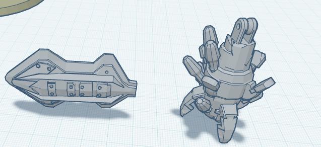 Hunter shield and gun for Dummy 13 3D model thumbnail