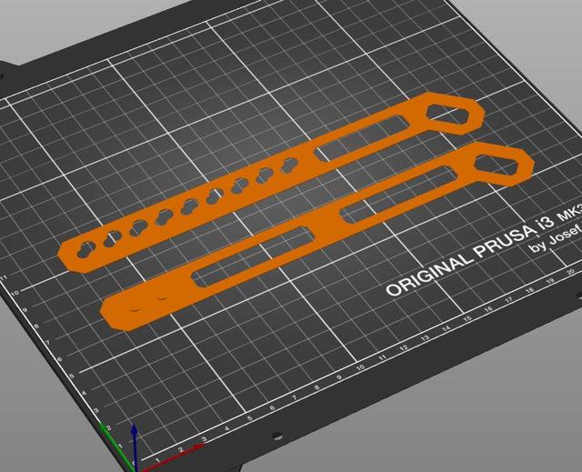Flexible strap (printable) - Prusa Face Shield - remix 3D model thumbnail