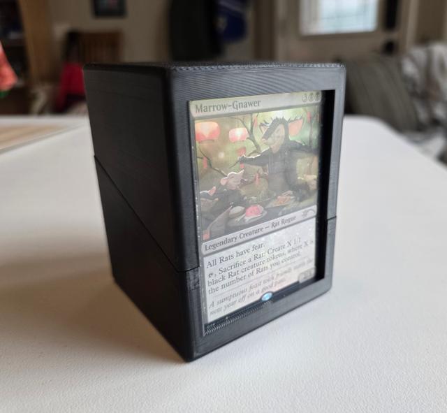 Windowed MTG Card Deck Box 3D model thumbnail