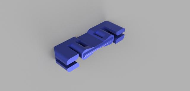 connector for broken belts 3D model thumbnail