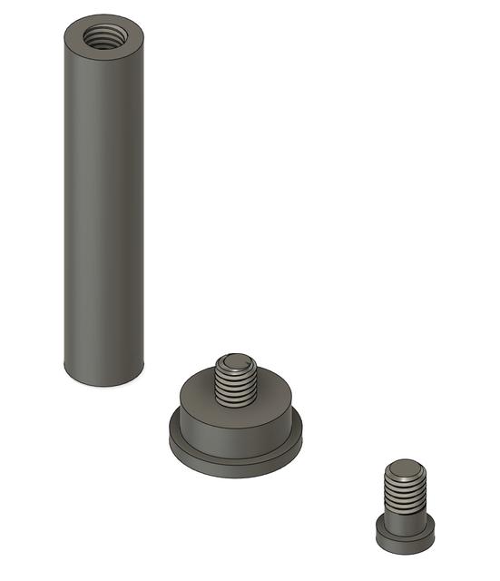 (NEW 2022-JUN) Shafts for Ikea Skadis Spool Holders 3D model thumbnail