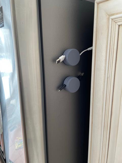 Charger Cable Organizer 2nd edition - With Magnets! 3D model thumbnail