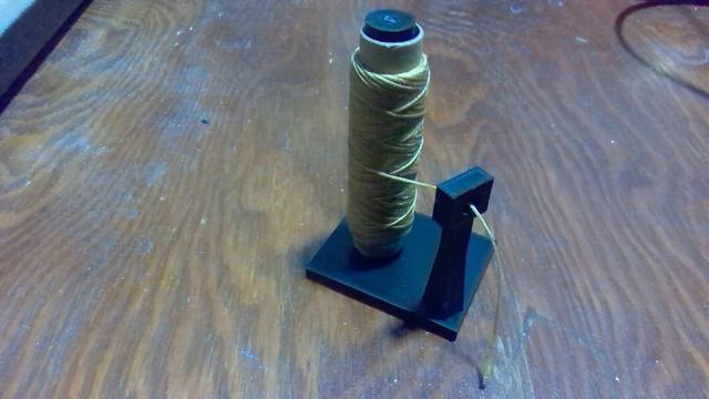 Waxed Leather String Dispenser 3D model thumbnail