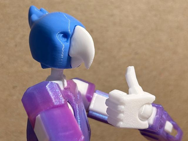 Dummy 13 Parrot Head 3D model thumbnail