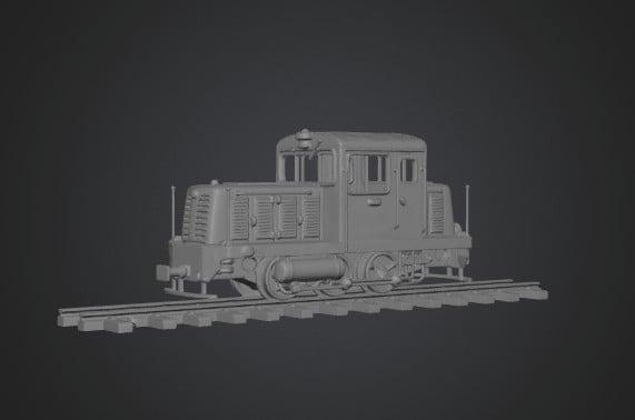DC103 Locomotive 3D model thumbnail