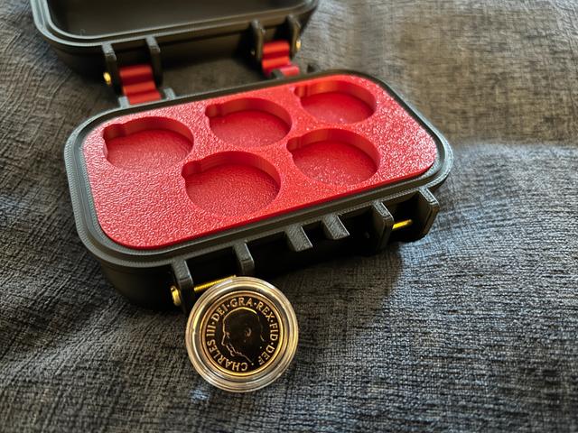Insert for Gold Sovereign Coins (x5) 3D model thumbnail