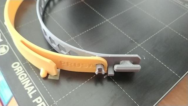 Prusa Face Shield (Adjustable) 3D model thumbnail