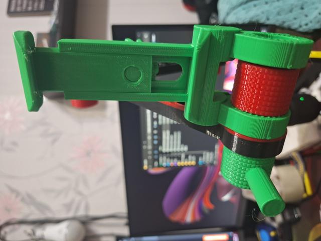 Phone holder for sturdy phone arm 3D model thumbnail