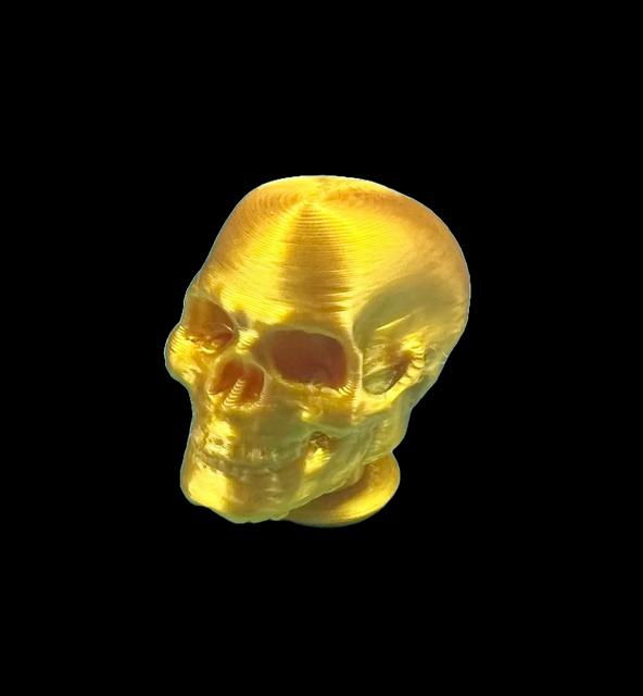 Human Skull Snap-n-Twist Jibbitz Charm for Kids' Crocs 3D model thumbnail