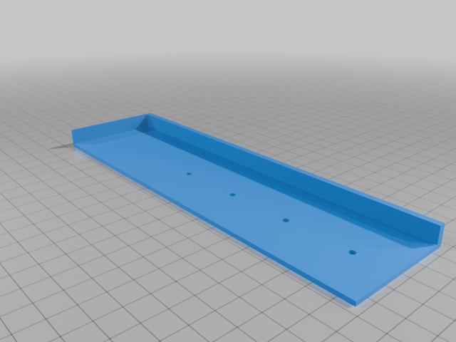 Blum HK Door Bracket Mount Template 3D model thumbnail