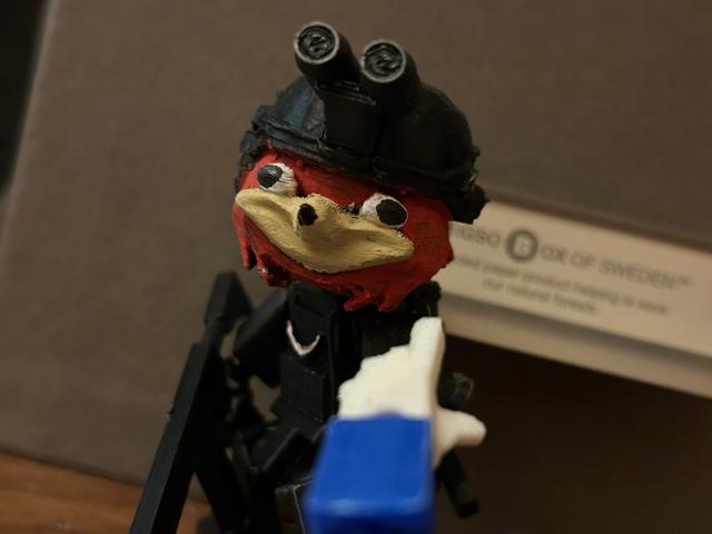 Mini 13 Military Ugandan Knuckles 3D model thumbnail