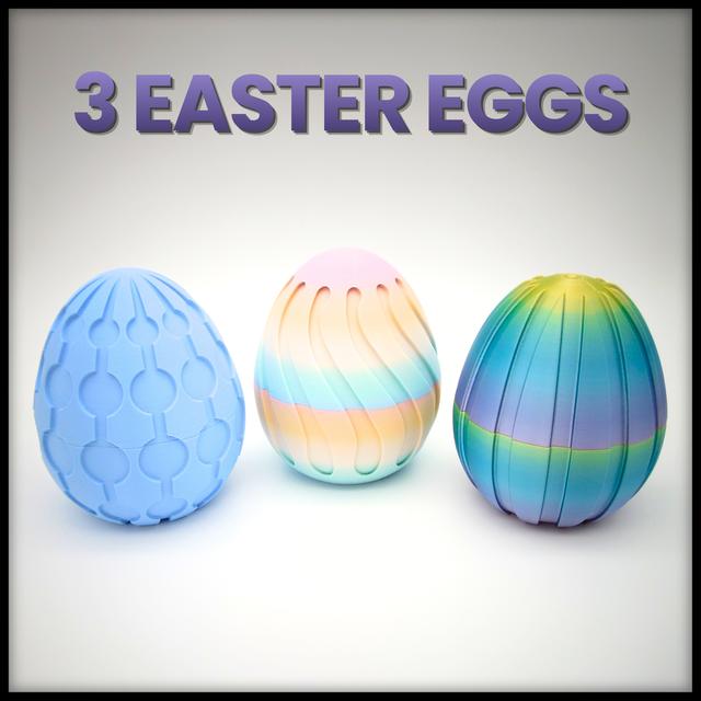 Decorative Easter Egg Collection 3D model thumbnail