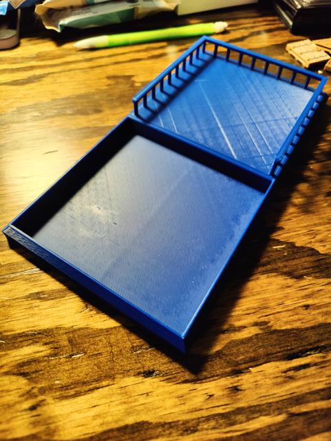 Tardis dice tower tray and base for smaller printers 3D model thumbnail