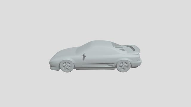 Toyota MR2 1995 scale1-60 lowpoly for 3Dprinting 3D model thumbnail