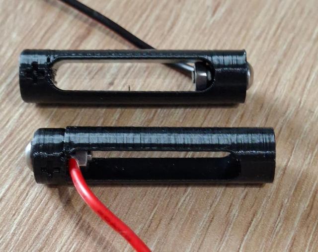 AAA battery adapter for external power 3D model thumbnail
