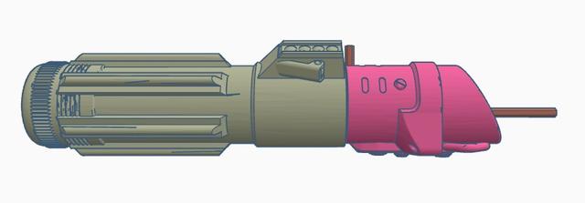 1.5 MM Lightsaber Allen Wrench Holder 3D model thumbnail