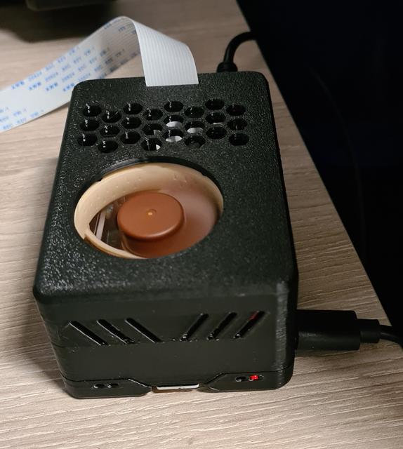 Raspberry Pi 4 top case with Noctua FAN 40*10 and camera hole 3D model thumbnail