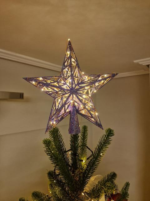 Easy print - Low poly Christmas star tree topper remix 3D model thumbnail