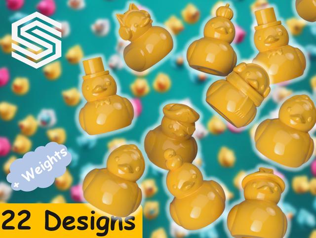 Ultimate Floating Duck Set 3D model thumbnail