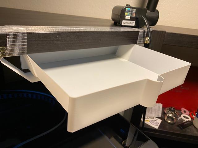 Under Desk Drawer Vase Mode v2 3D model thumbnail