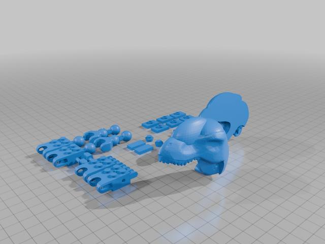 d rex part 3 3D model thumbnail