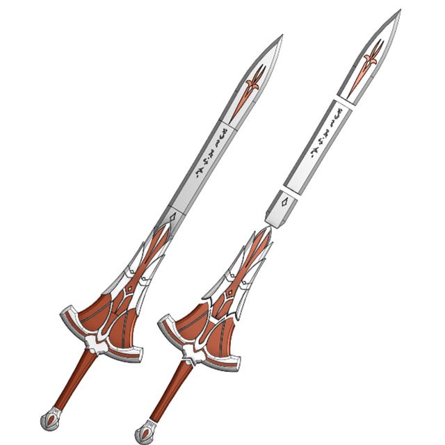 Clarent(Mordred's sword)  fate apocrypha 3D model thumbnail